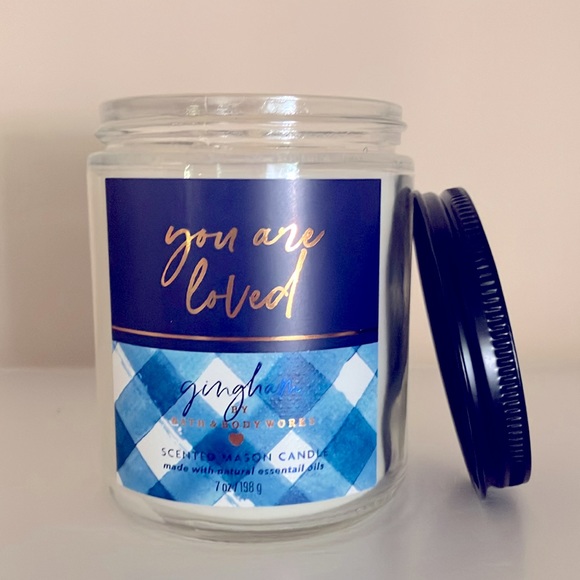 💙NWT‼️Gingham Single Wick Candle Bath & Body Works - Picture 6 of 7